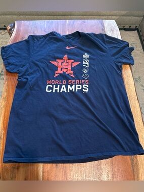 Nike Men’s Navy Tee Houston Astros World Series 2017 Graphics Size XL